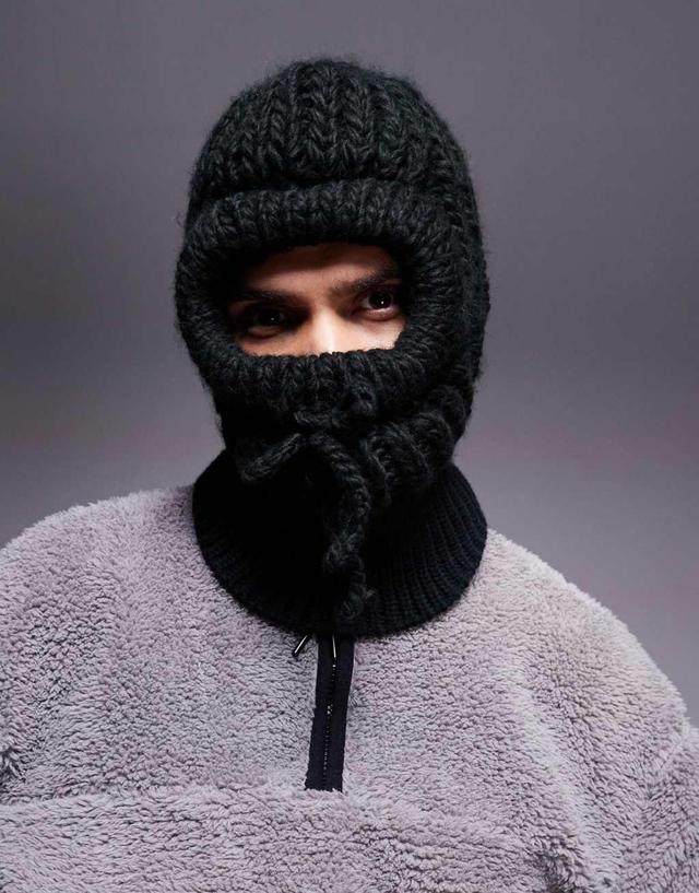 ASOS 4505 Ski knit balaclava in black Product Image