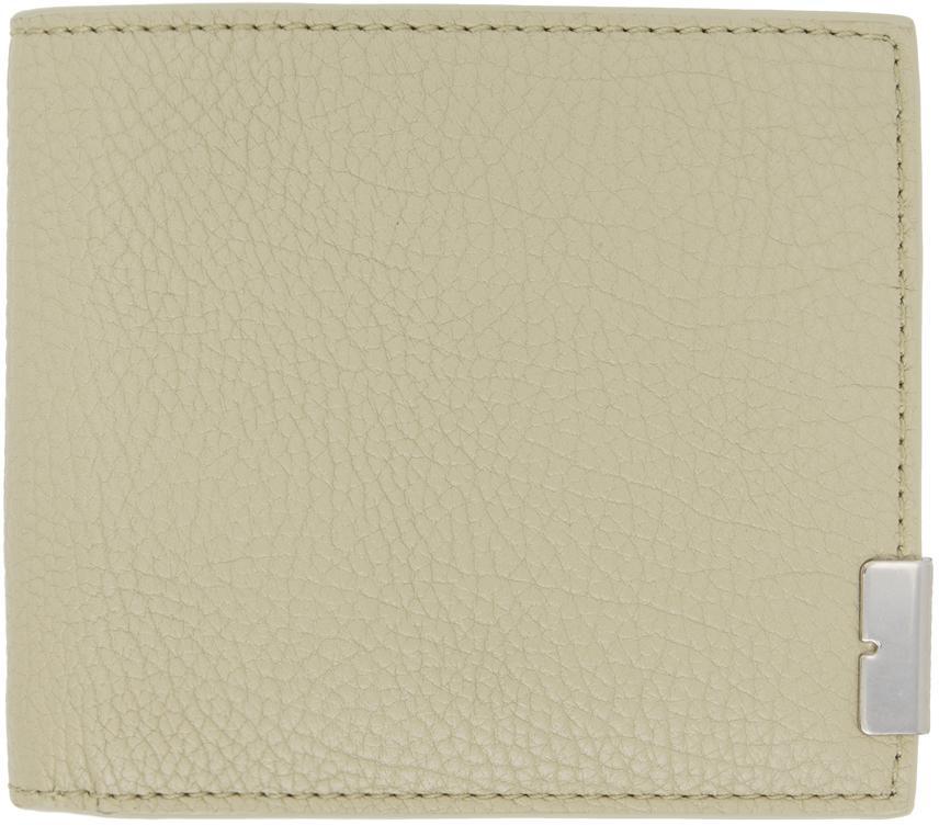 BURBERRY Beige B Cut Bifold Wallet In Hunter Product Image