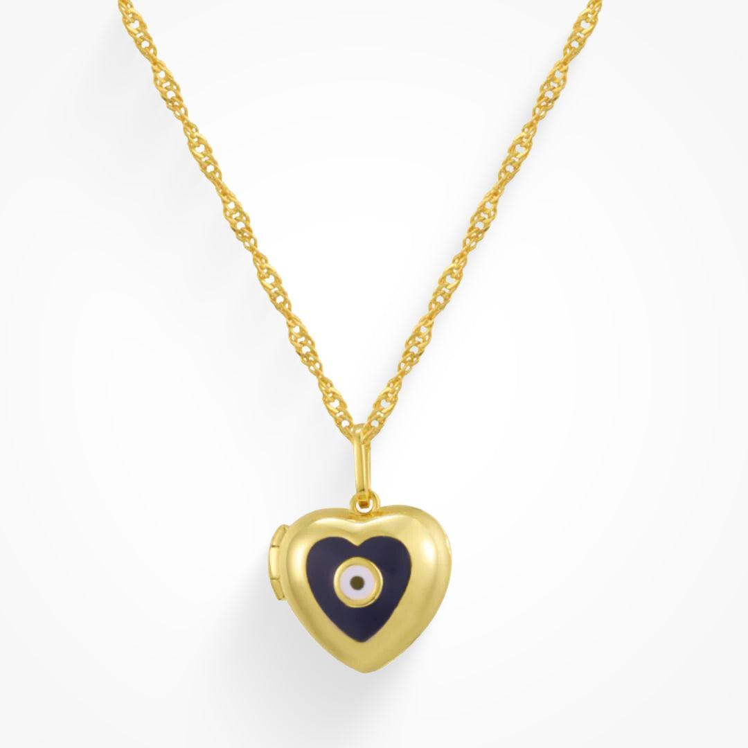 Evil Eye Locket Necklace Product Image