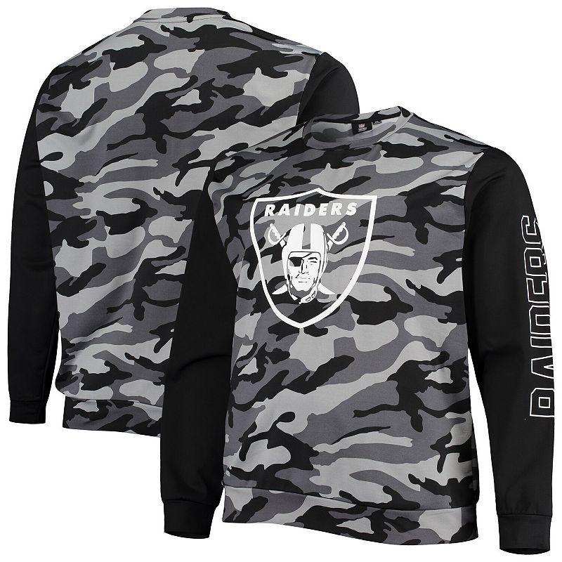 Mens FOCO Black Las Vegas Raiders Camo Long Sleeve T-Shirt Product Image