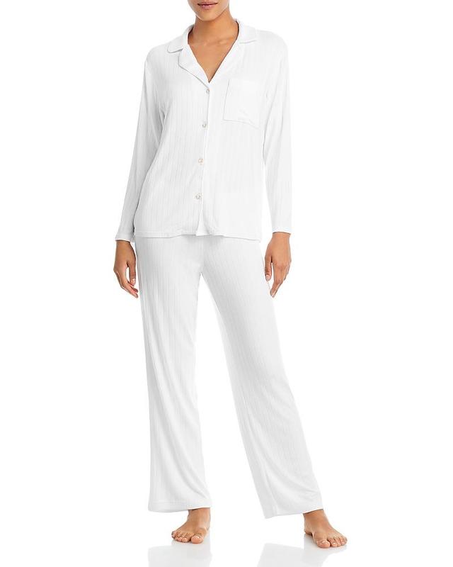 Eberjey Gisele Ribbed Long Pajama Set Product Image