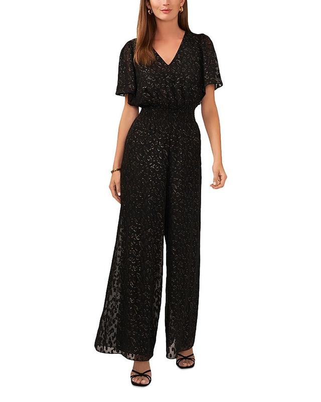 Vince Camuto Style Line Flutter Sleeve Jumpsuit Product Image