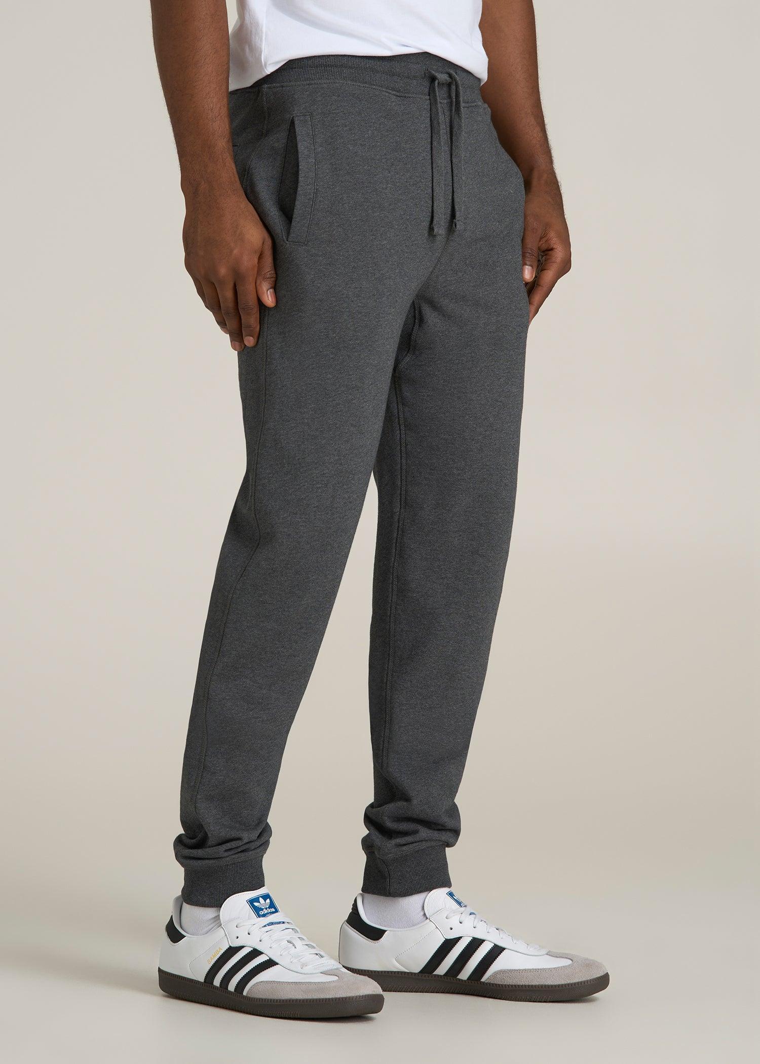 Wearever 2.0 French Terry Joggers for Tall Men in Charcoal Mix Male Product Image