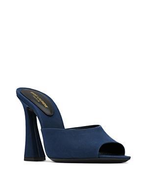 Womens Suite Mules in Crepe De Chine Product Image