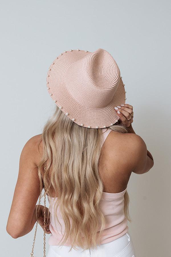 Pretty Scenery Raffia Hat In Pink Product Image