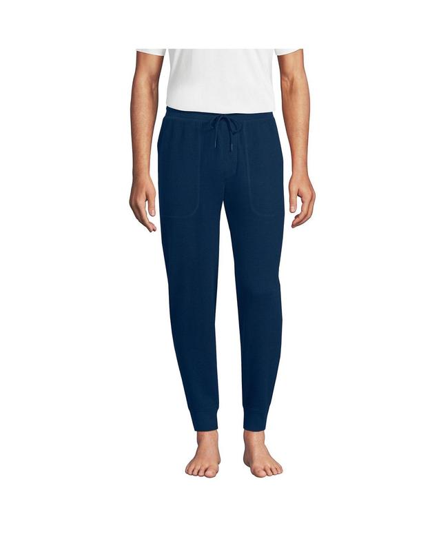 Lands End Mens Waffle Jogger Pajama Pants Product Image