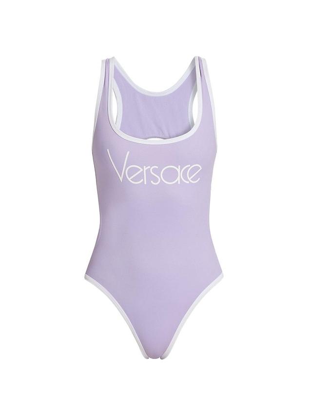 Womens Logo One-Piece Swimsuit Product Image