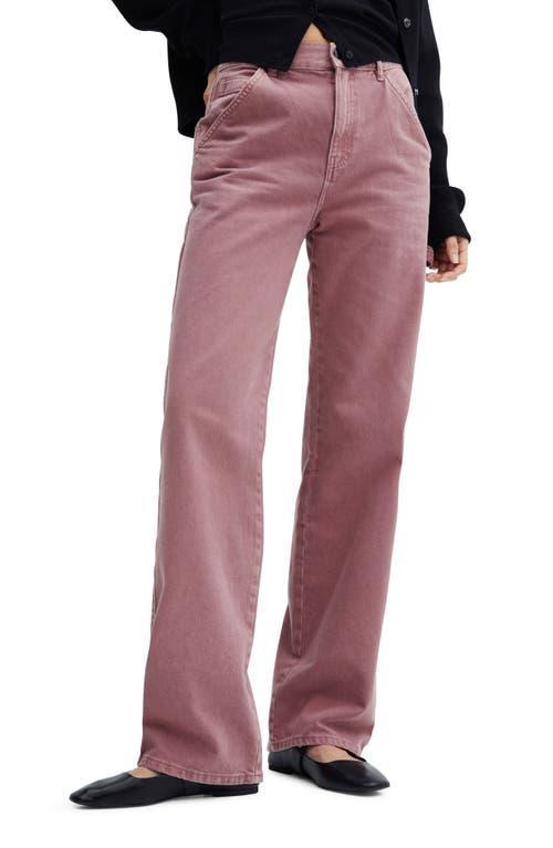 MANGO - Carpenter cargo jeans light/pastel purple - 12 - Women Product Image