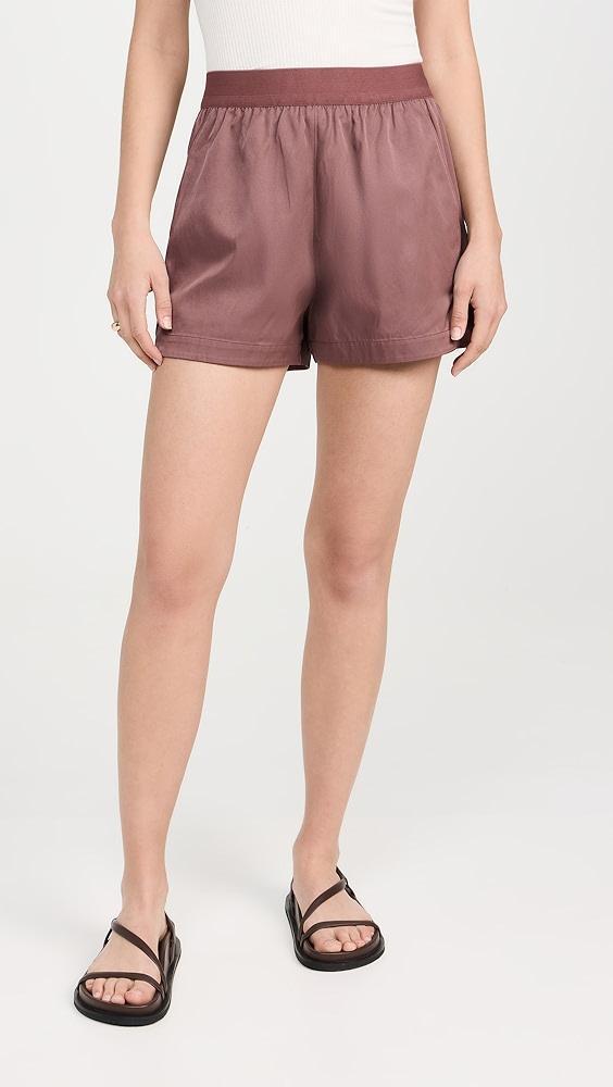 Tibi Drapey Suiting Pull On Shorts | Shopbop Product Image