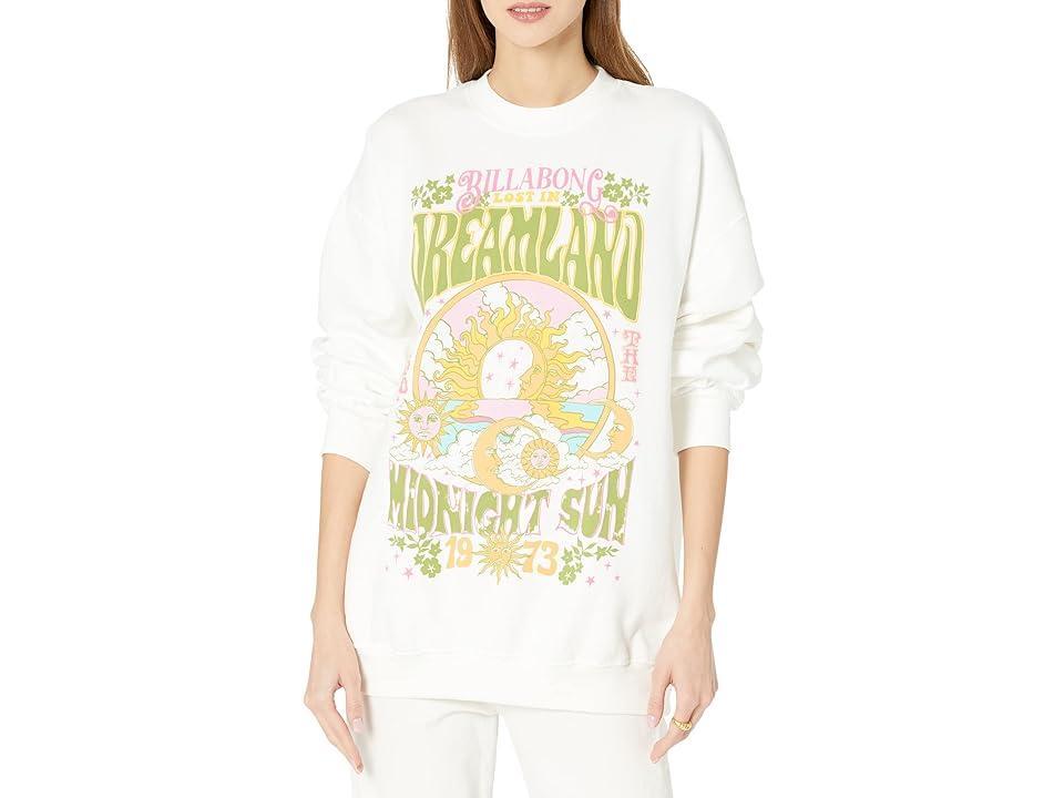 Billabong Ride in Sweatshirt (Salt Crystal 3) Women's Clothing Product Image