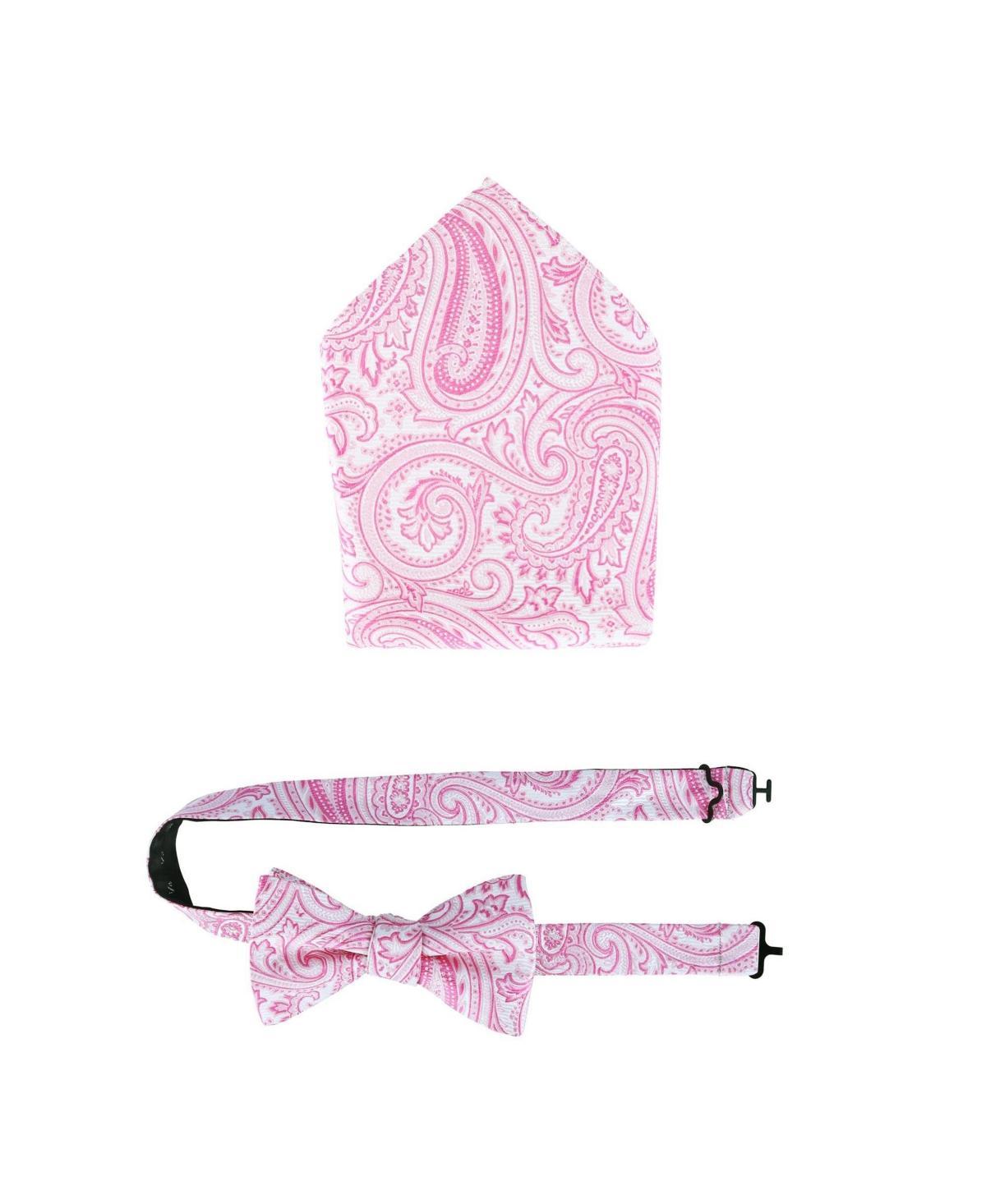 Trafalgar Sobee Paisley Silk Bow Tie & Pocket Square Set Product Image