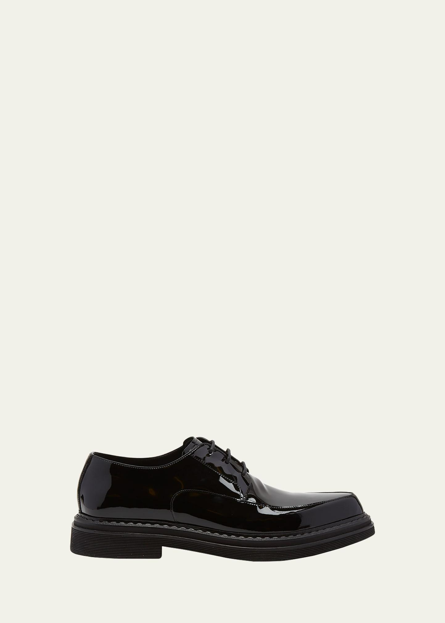 Mens Patent Leather Derby Shoes Product Image