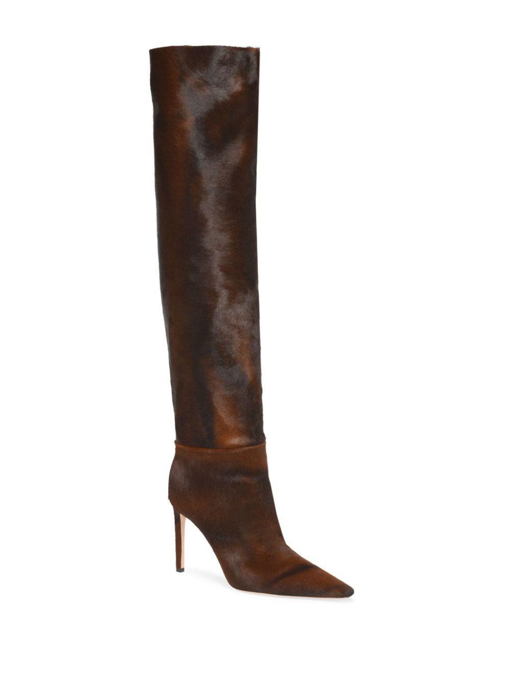 100mm leather boots Product Image