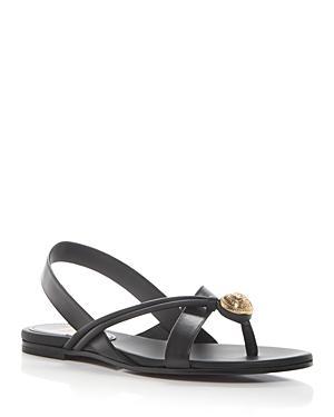 Balmain Womens Medallion Strappy Slingback Sandals Product Image