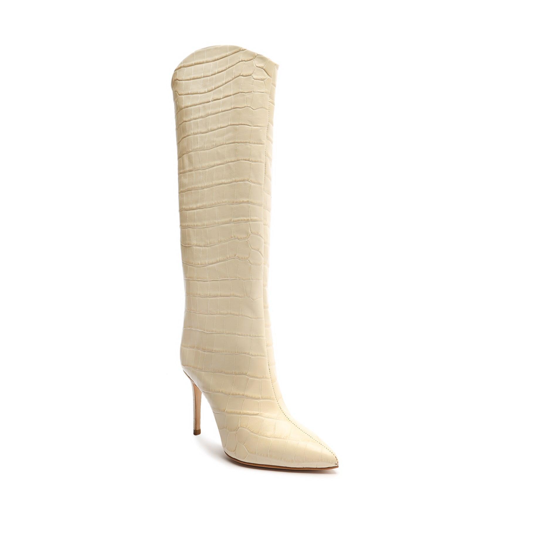 Maryana Crocodile-Embossed Leather Boot Female Product Image