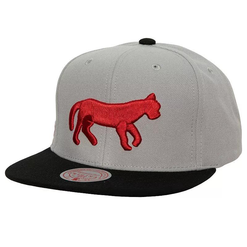 Mens Mitchell & Ness Gray Detroit Tigers Cooperstown Collection Away Snapback Hat Product Image