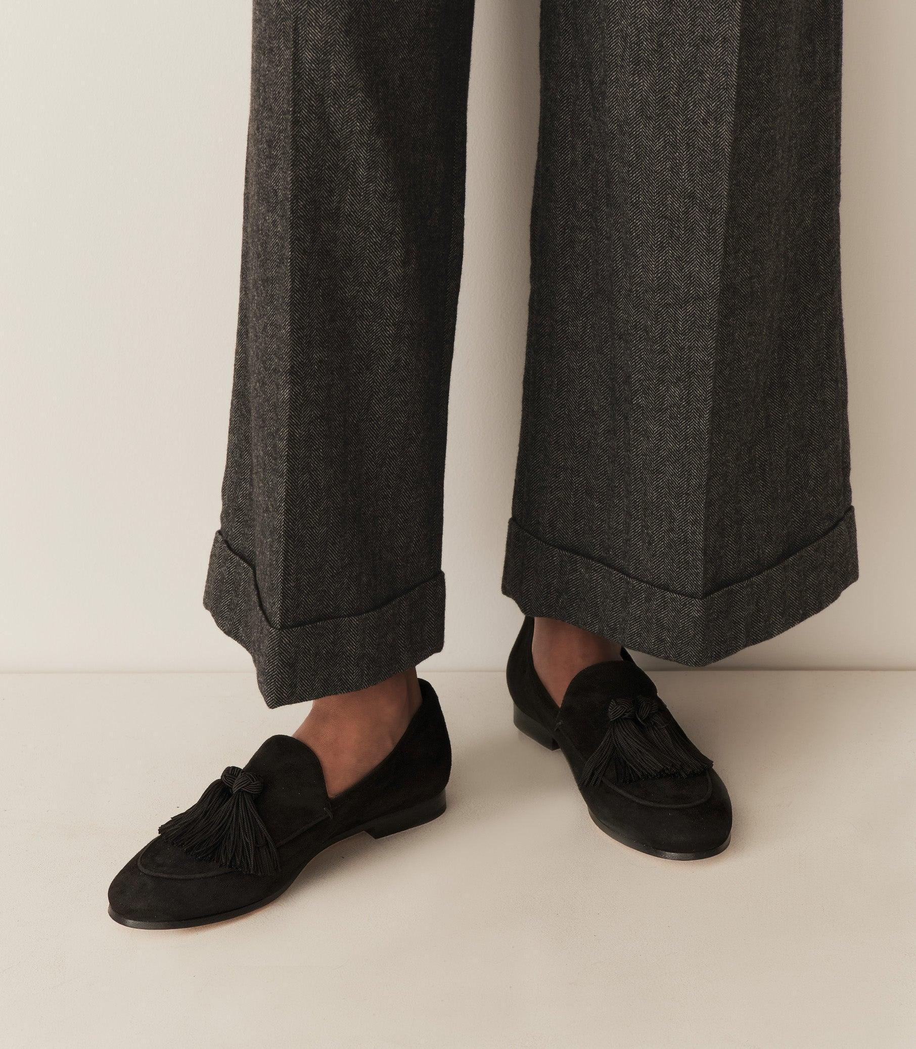 ARLOW LOAFER -- BLACK SUEDE Product Image