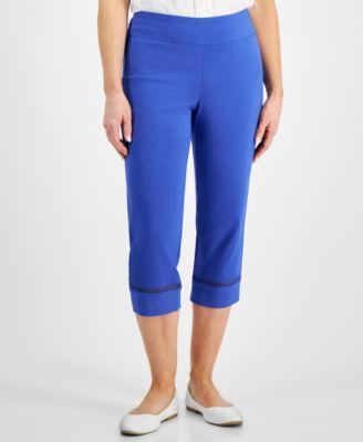 Petite Mid Rise Pull-On Capri Pants, Created for Macy's Product Image