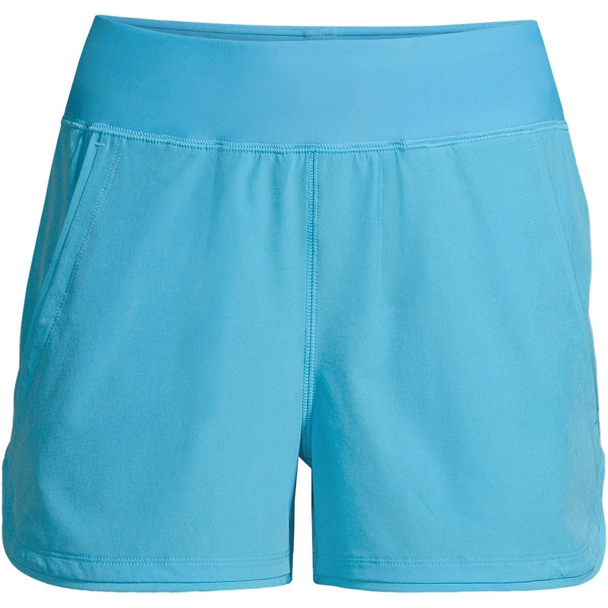 Womens Lands End 3 Quick Dry Swim Shorts With Panty Deep Blue Product Image