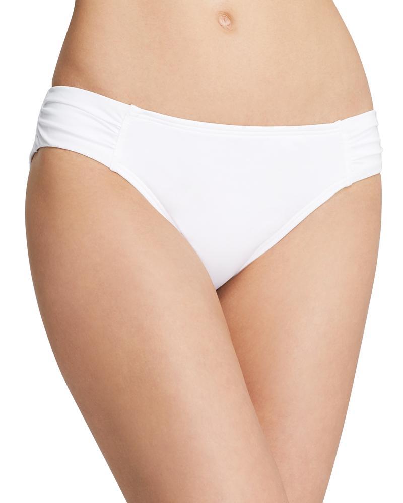 Tommy Bahama Pearl Side-Shirred Hipster Bikini Bottom Women's Swimwear Product Image