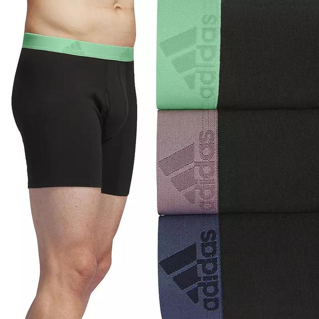 Mens adidas 3-pack Cotton Stretch Boxer Briefs Product Image