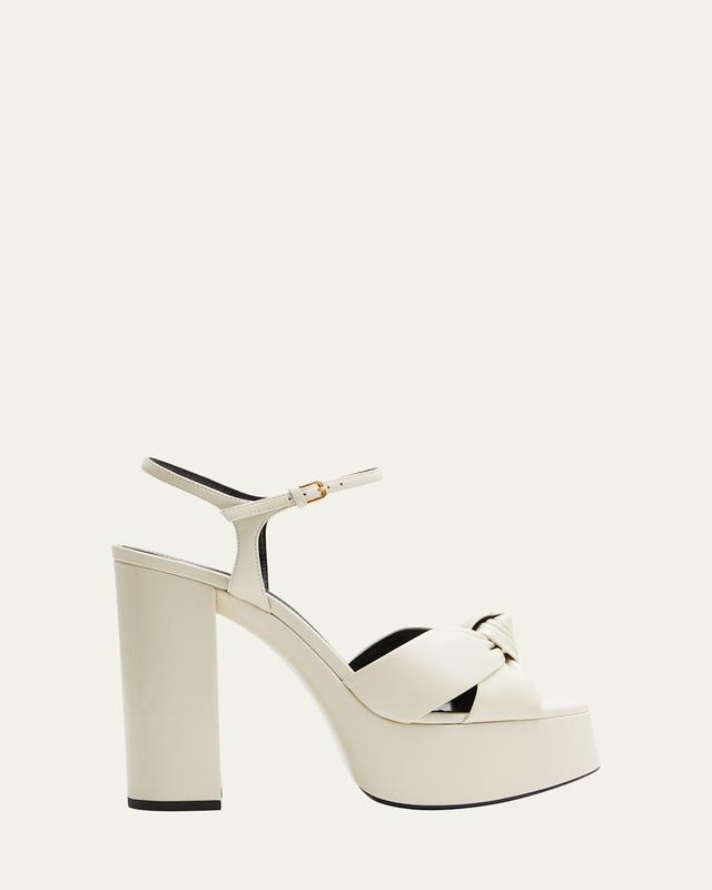 Bianca Knotted Ankle-Strap Platform Sandals Product Image