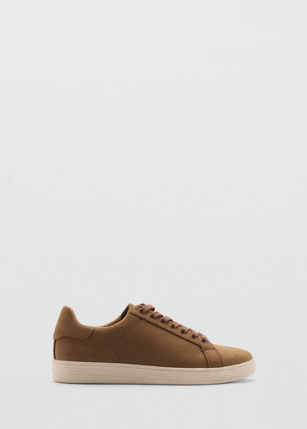 MANGO MAN - Laces suede sneaker brownMen Product Image