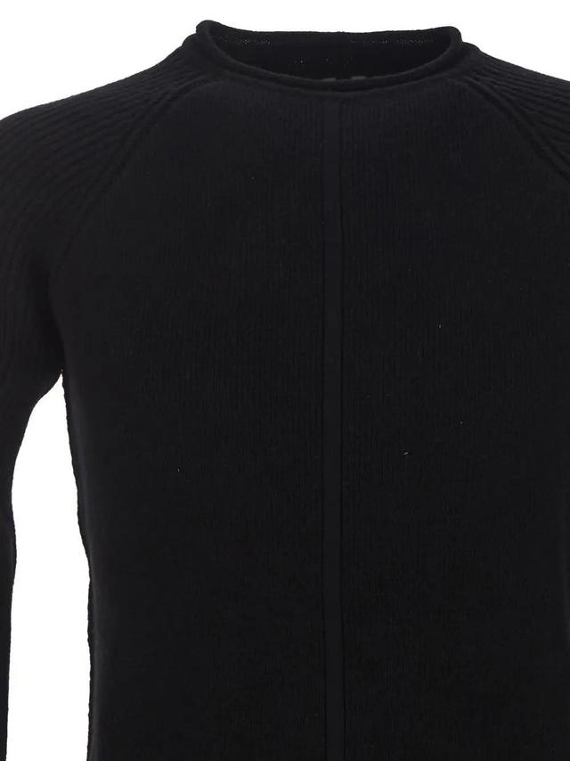 RICK OWENS Long Sleeved Crewneck Pullover In Black Product Image