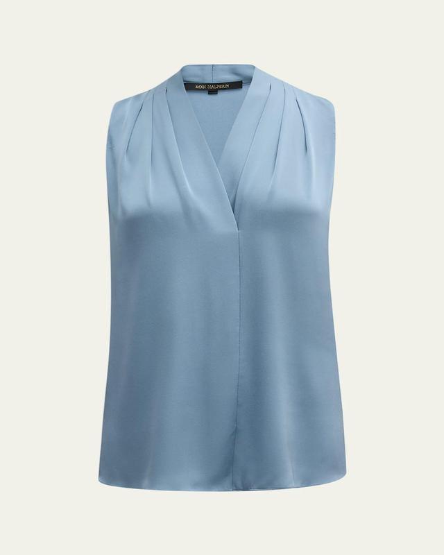 Mila Silk-Stretch Sleeveless Top Product Image