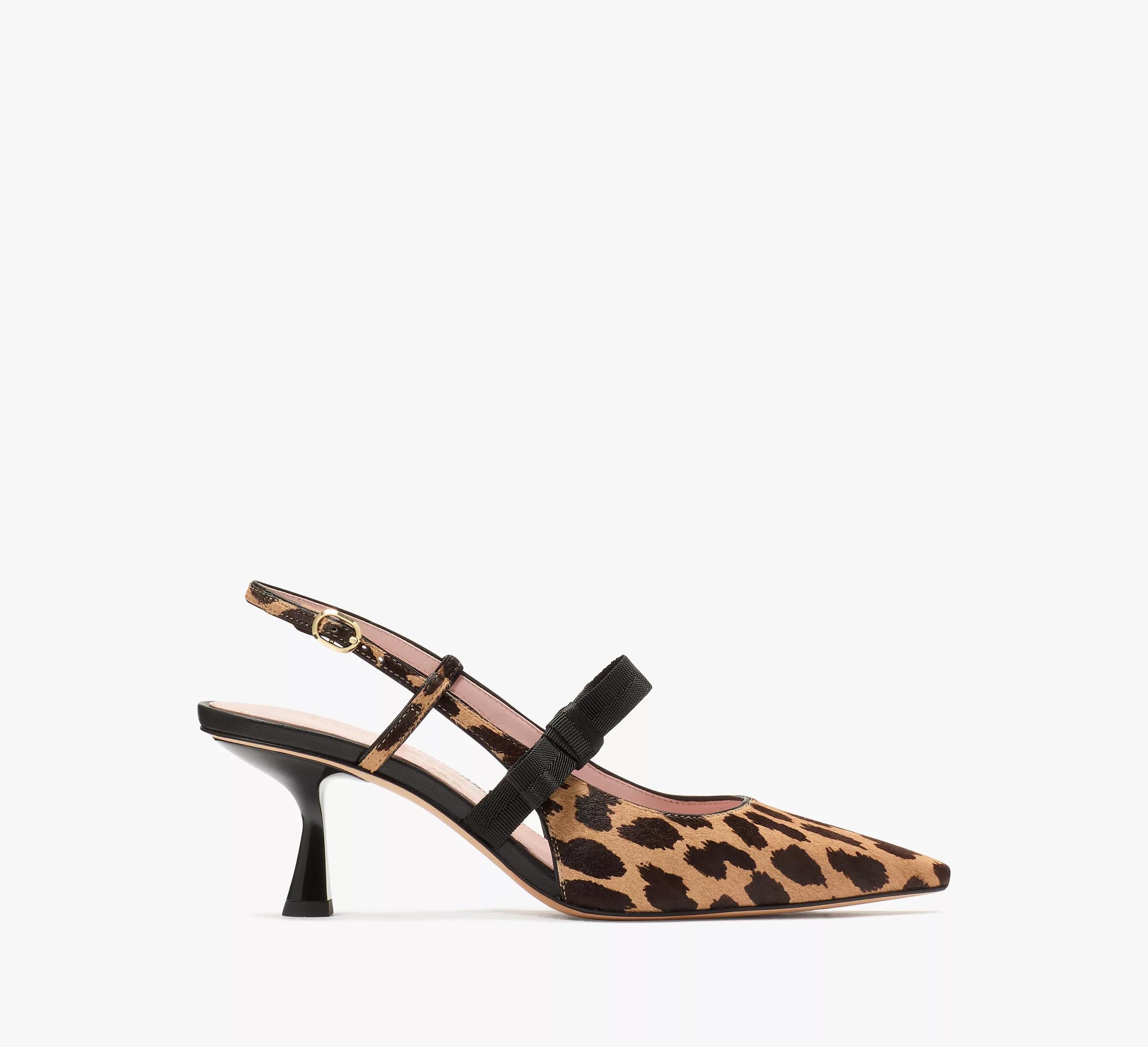 Maritza Leopard Slingback Pumps Product Image