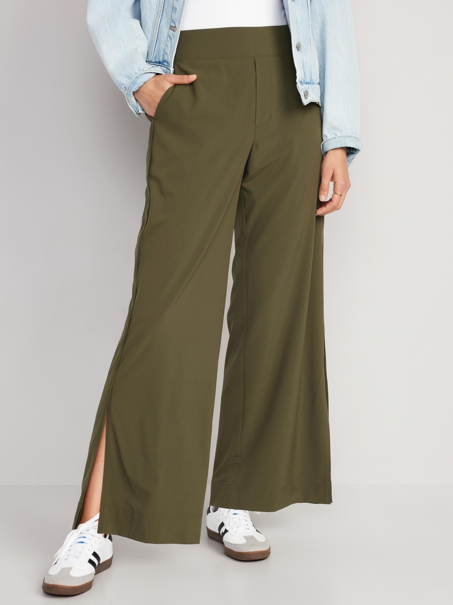 High-Waisted StretchTech Wide-Leg Pants Product Image