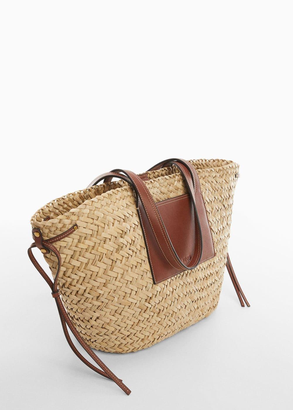 MANGO - Double strap basket bag - One size - Women Product Image