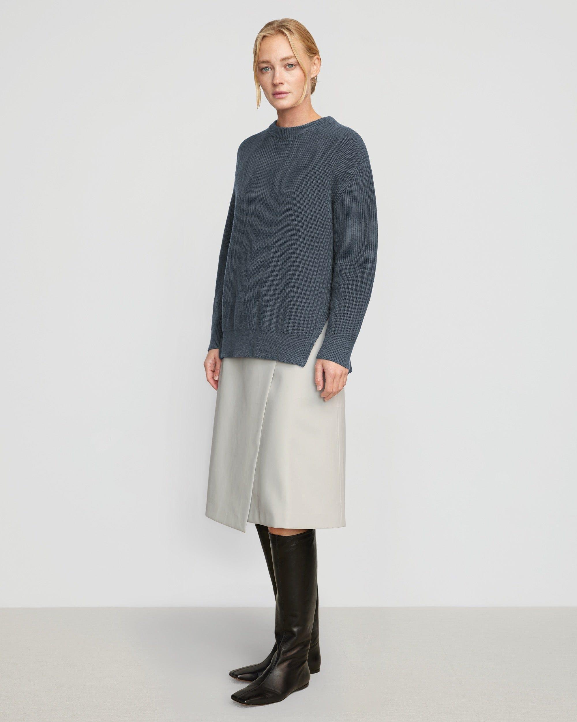 Tate Organic Cotton Side-Zip Sweater Product Image