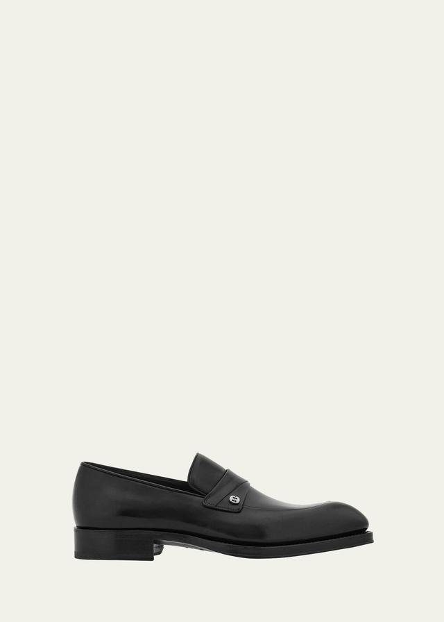Mens Cantore Tramezza Calfskin Penny Loafers Product Image