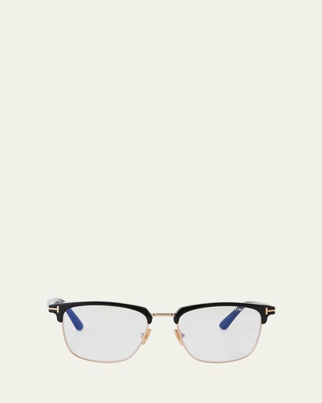 TOM FORD 54mm Blue Light Blocking Glasses & Clip-On Sunglasses Product Image