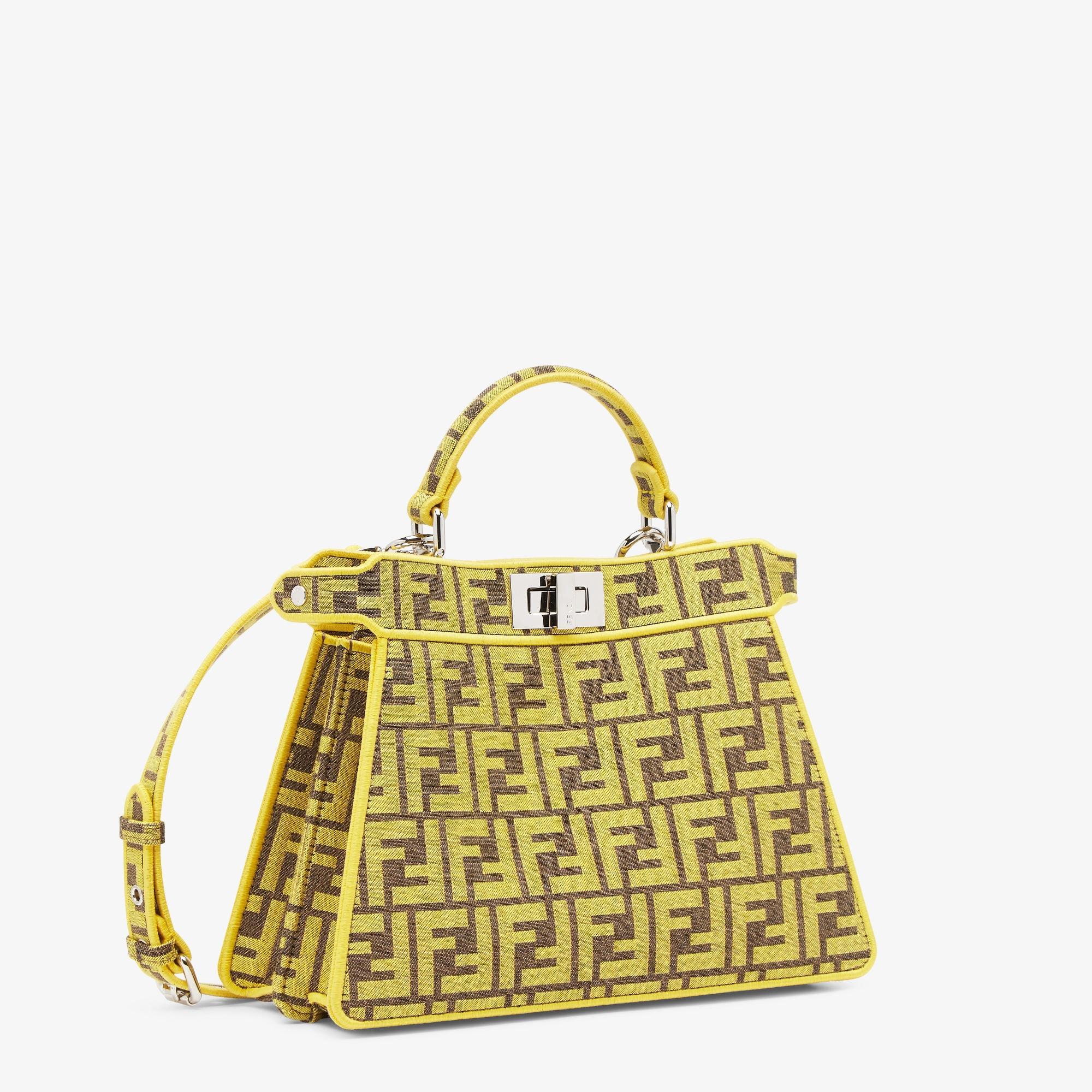 Peekaboo ISeeU SmallFendi x FRGMT yellow FF fabric bag Product Image