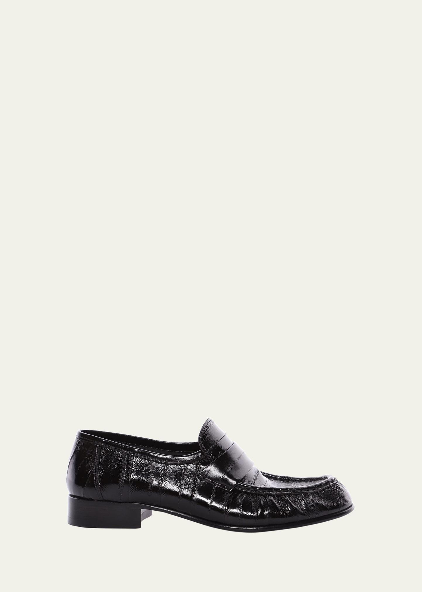 Soft Leather Flat Loafers Product Image