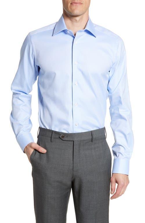 David Donahue Trim Fit Royal Oxford Dress Shirt Product Image