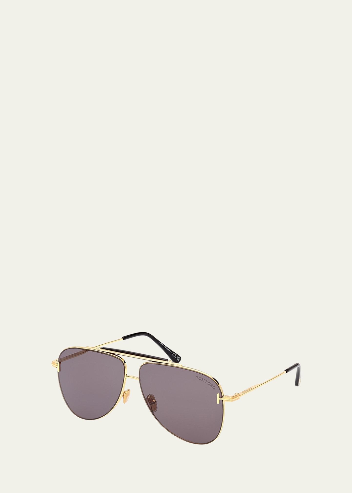 Tom Ford Brady Pilot Sunglasses, 60mm Product Image