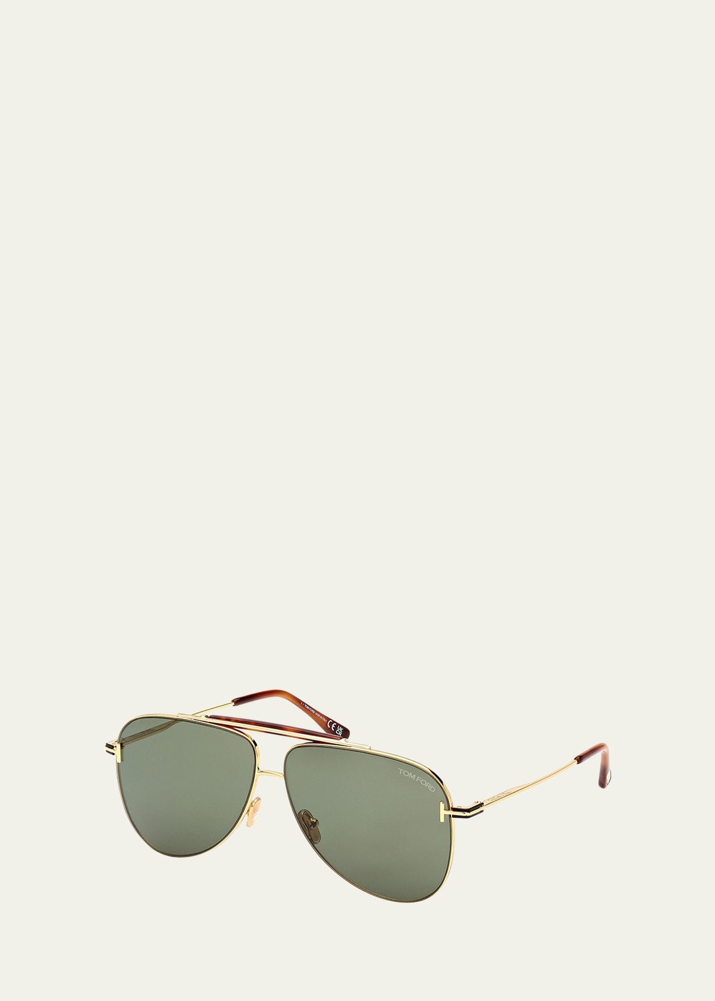 Tom Ford Brady Pilot Sunglasses, 60mm Product Image