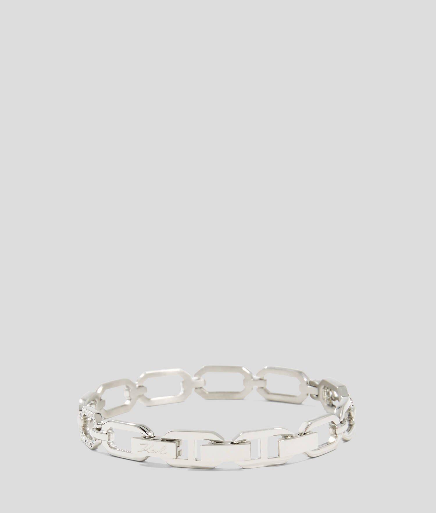 KARL SIGNATURE PAVÉ CHAIN BRACELET Product Image