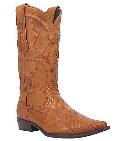 Dingo Dodge City Mens Leather Western Boots Lt Brown Product Image
