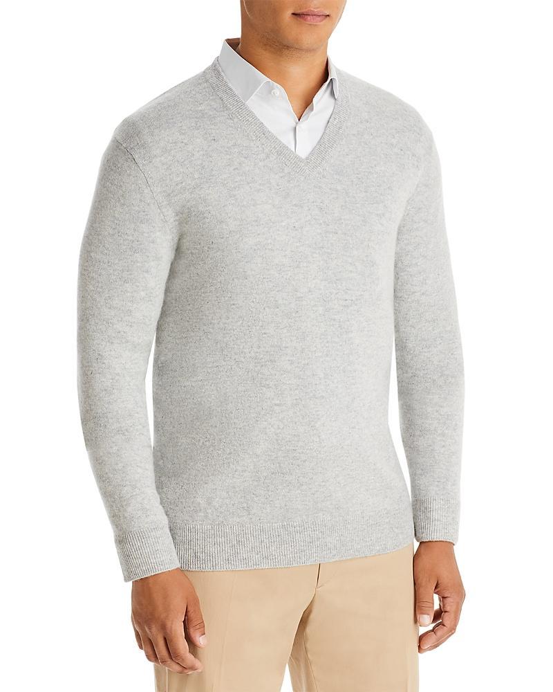 The Mens Store at Bloomingdales Ocean Blue Cashmere V-Neck Sweater - Exclusive Product Image