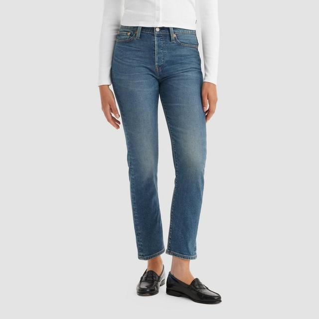 Levis Womens High-Rise Wedgie Straight Cropped Jeans - Max Effort 32 Product Image