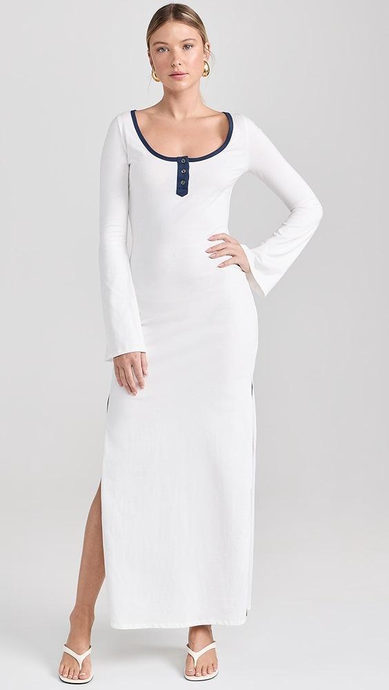 CAROLINE CONSTAS Karla Bell Sleeve Colorblock Maxi Dress | Shopbop Product Image