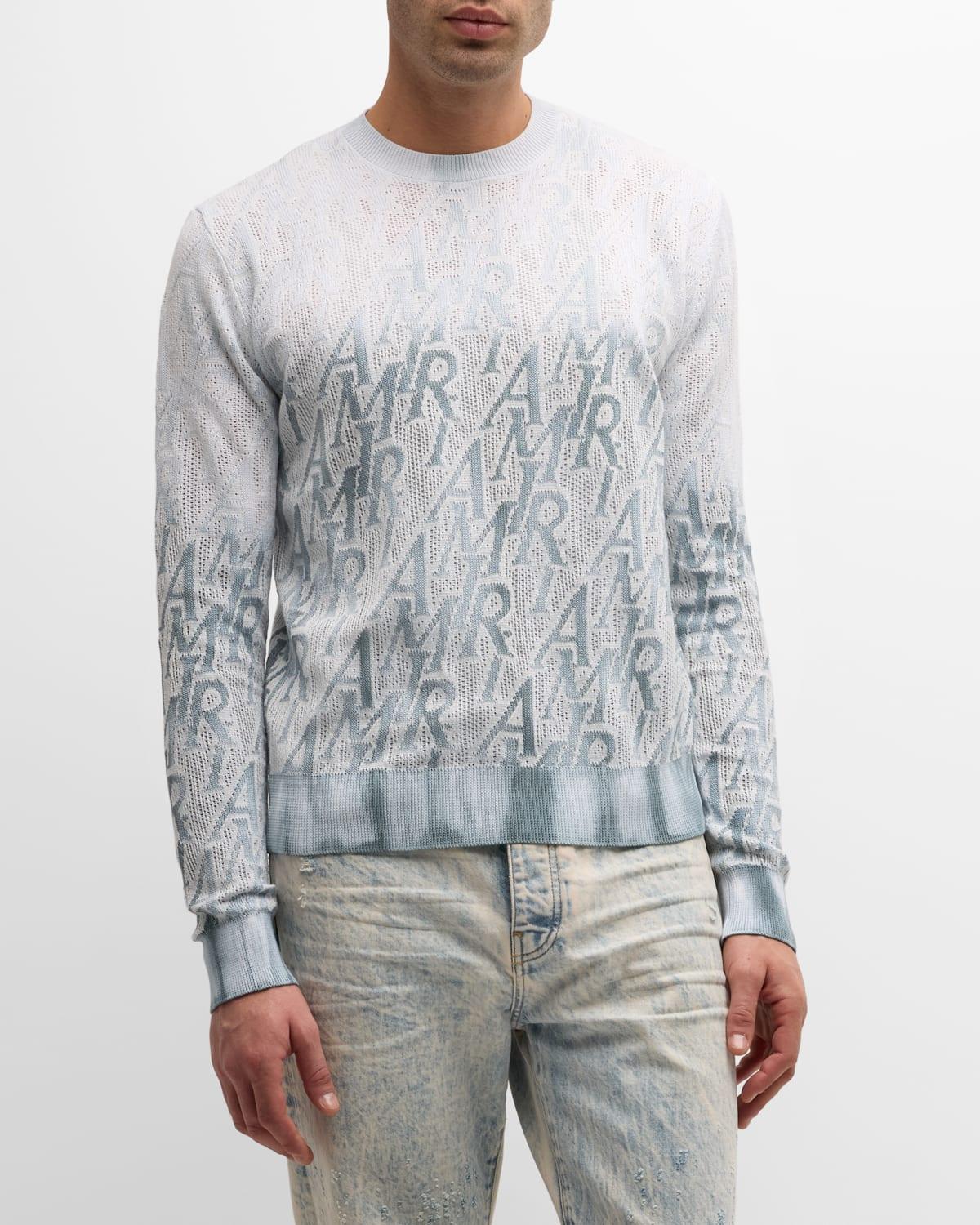 Mens Repeat Logo Tie-Dye Sweater Product Image