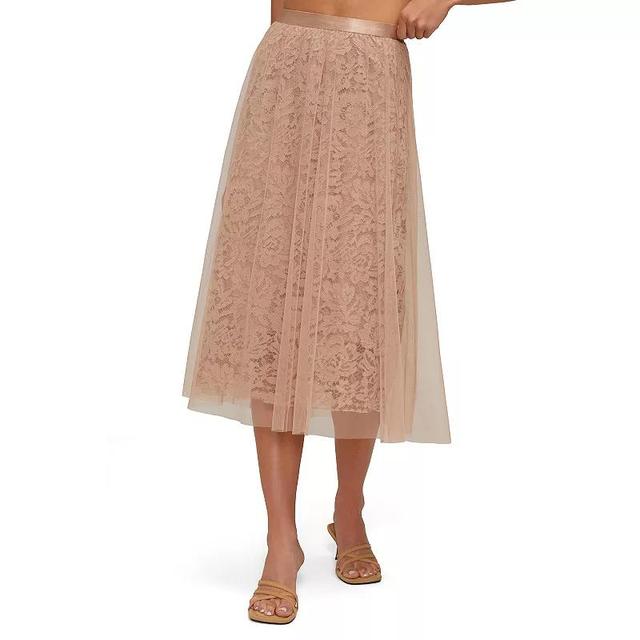 Womens Wildfox Tulle & Lace Skirt Ivory Product Image