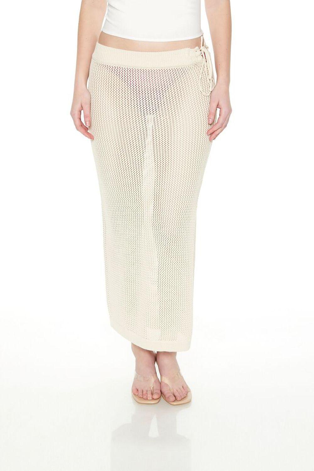 Crochet Lace-Up Maxi Skirt | Forever 21 Product Image