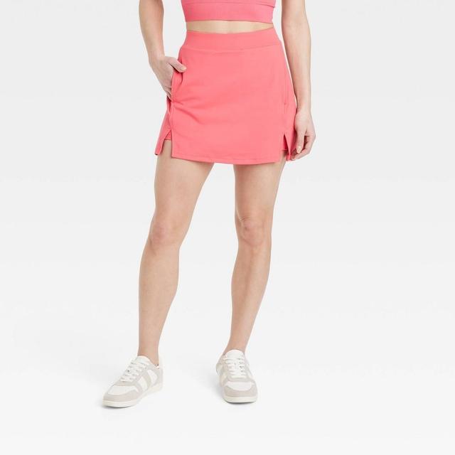 Womens Knit Slit Skort - All In Motion Coral S Product Image