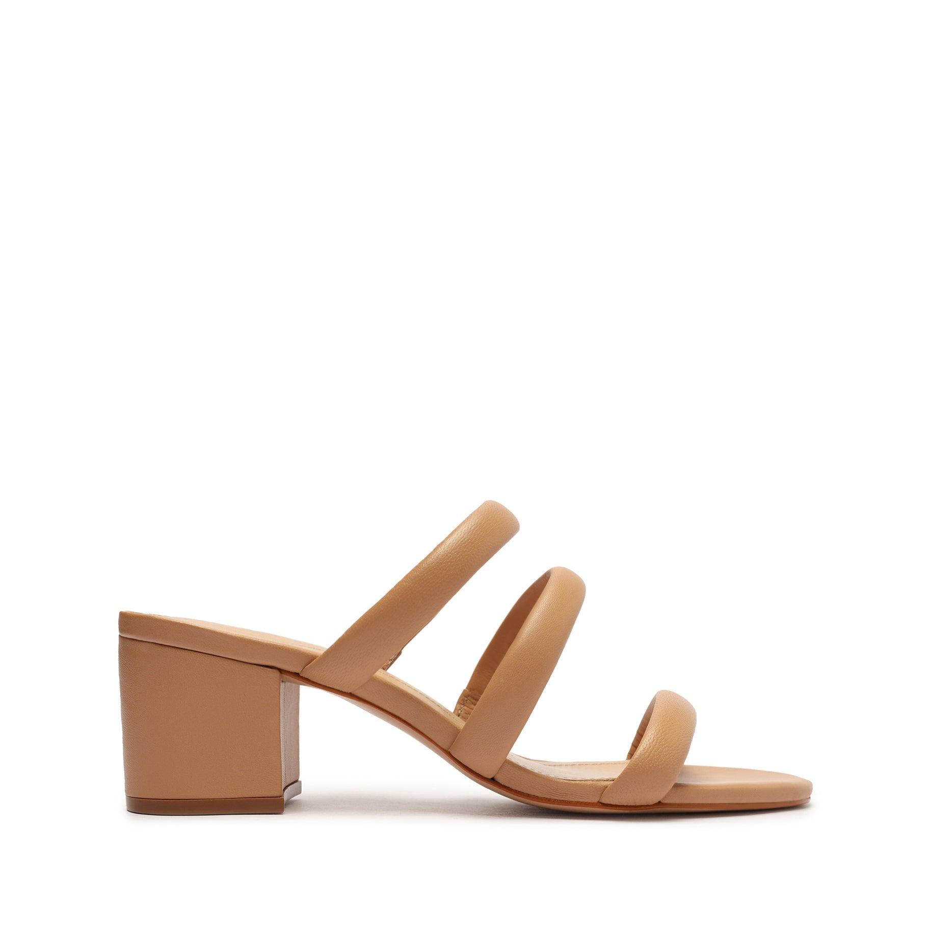 Olly Mid Block Nappa Leather Sandal Product Image